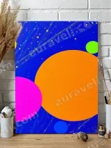 Abstract Colorful Circles Canvas Wall Art for Home Decor