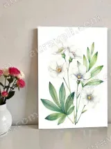 Watercolor Floral Canvas Wall Art for Bedroom & Living Room Home Decor – view 2