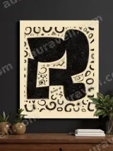 Abstract Geometric Canvas Wall Art for Living Room Home Decor