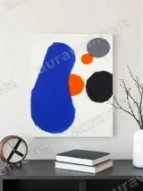 Abstract Bold Color Canvas Wall Art for Living Room Home Decor – view 3