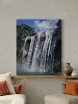 Waterfall Rainbow Nature Canvas Wall Art for Home & Living Room Decor – вид 2