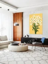 Daisy Bouquet Canvas Wall Art for Living Room Bedroom Home Decor – view 5