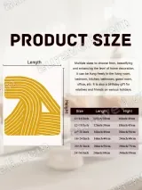 Abstract Geometric Yellow Line Canvas Wall Art for Living Room Home Decor – view 6