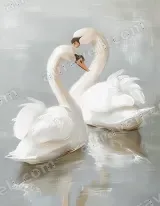 Romantic Swan Couple Canvas Wall Art for Living Room Bedroom Home Decor wall art print