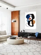 Abstract Colorful Forms Canvas Wall Art for Living Room Decor – view 5