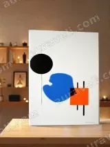 Abstract Geometric Shapes Canvas Wall Art for Living Room Bedroom Home Decor – view 3