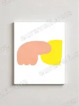 Abstract Organic Shapes Canvas Wall Art for Living Room Home Decor – view 2