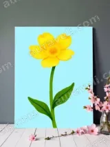 Yellow Flower Canvas Wall Art for Living Room Bedroom Home Decor – вид 2