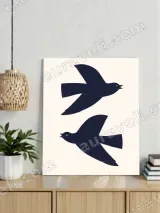 Minimalist Two Birds Canvas Wall Art for Living Room Home Decor – view 4