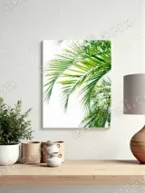Tropical Palm Leaf Canvas Wall Art for Living Room Home Decor – view 4