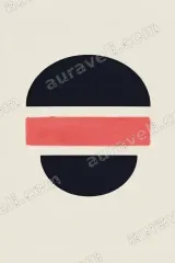 Abstract Geometric Circle Canvas Wall Art for Living Room framed modern home decor