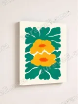 Yellow Floral Canvas Wall Art for Living Room Bedroom Home Decor – view 4