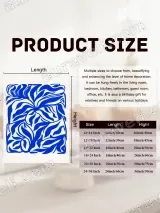 Blue Abstract Floral Canvas Wall Art for Living Room Bedroom Home Decor – view 6