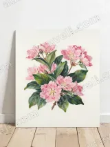 Pink Blossom Floral Canvas Wall Art for Bedroom & Living Room Home Decor