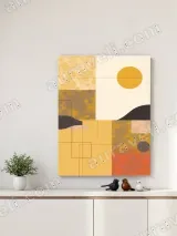 Abstract Geometric Landscape Canvas Wall Art for Living Room Home Decor – view 4