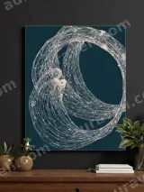 Abstract Line Art Canvas Wall Art for Living Room Bedroom Home Decor