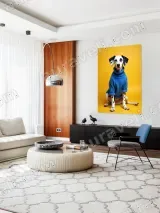 Dalmatian Dog in Blue Sweater Canvas Wall Art for Living Room Home Decor – view 5