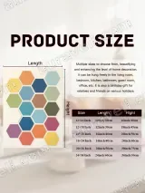 Colorful Hexagon Abstract Wall Art for Living Room Bedroom Home Decor – вид 7