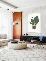 Minimalist Potted Plant Canvas Wall Art for Living Room Decor – view 5