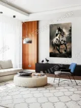 Spotted Horse Running Canvas Wall Art for Living Room Bedroom Home Decor – вид 5