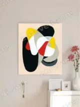 Abstract Geometric Canvas Wall Art for Living Room Home Decor – view 3