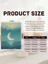Dreamy Moon & Ocean Night Canvas Wall Art for Bedroom Living Room Decor – view 7