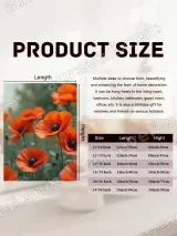Orange Poppies Floral Canvas Wall Art for Living Room Bedroom Home Decor – view 7