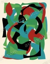 Abstract Colorful Geometric Canvas Wall Art for Home Decor framed modern