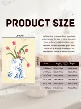 Tulips in Blue & White Pitcher Floral Wall Art for Living Room Home Decor – view 6