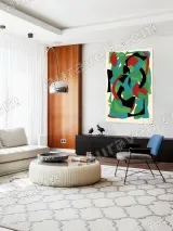 Abstract Colorful Geometric Canvas Wall Art for Home Decor – view 5