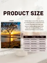 Sunset Tree Over Lake Canvas Wall Art for Home Decor – вид 7