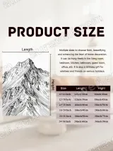 Mountain Ink Sketch Canvas Wall Art for Living Room Bedroom Home Decor – вид 7