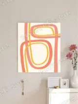 Abstract Geometric Line Canvas Wall Art for Living Room Home Decor – view 3