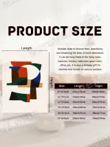 Abstract Geometric Canvas Wall Art for Living Room Home Decor – view 7