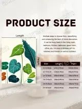 Tropical Botanical Leaves Canvas Wall Art for Living Room Decor – view 6