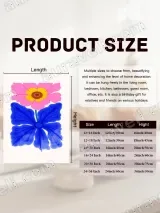 Bold Pink Blue Floral Canvas Wall Art for Living Room Bedroom Home Decor – view 7