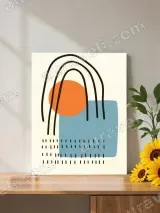 Abstract Geometric Canvas Wall Art for Living Room Home Decor