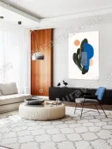 Abstract Geometric Botanical Canvas Wall Art for Living Room Home Decor – view 5