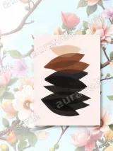 Abstract Leaf - Shaped Canvas Wall Art for Living Room Bedroom Home Decor – view 2