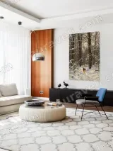 Dog in Snowy Forest Canvas Wall Art for Home Decor – вид 5