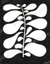 Black White Abstract Leaf Canvas Wall Art for Living and framed modern home decor