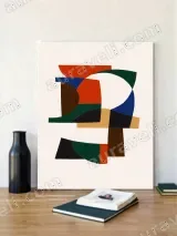 Abstract Geometric Canvas Wall Art for Living Room Home Decor – view 2