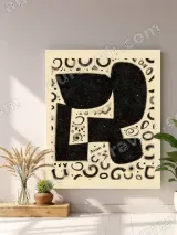 Abstract Geometric Canvas Wall Art for Living Room Home Decor – вид 4