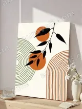 Abstract Geometric Botanical Canvas Wall Art for Living Room Home Decor – view 4