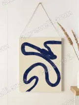 Abstract Blue Snake Canvas Wall Art for Bedroom & Living Room Decor – view 2