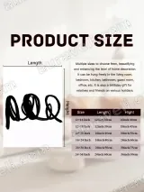 Abstract Letter Brushstroke Canvas Wall Art for Living Room Home Decor – view 6