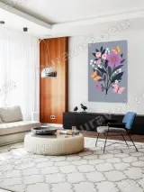 Floral & Butterfly Canvas Wall Art for Living Room Bedroom Home Decor – view 5