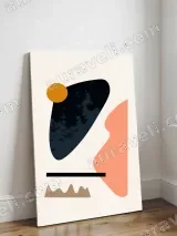 Abstract Geometric Water Texture Canvas Wall Art for Living Room Home Decor – view 3