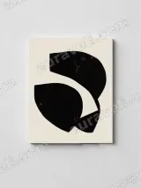 Abstract Geometric Black White Canvas Wall Art for Living Room Decor – view 2