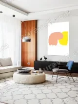 Abstract Organic Shapes Canvas Wall Art for Living Room Home Decor – view 5